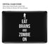 Eat Brains and Zombie On Black MacBook Air 15in (2023-2025) Case plus Skin