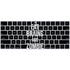 Eat Brains and Zombie On Black Magic Keyboard Skin