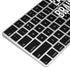 Eat Brains and Zombie On Black Magic Keyboard Skin