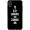 Eat Brains and Zombie On Black Otterbox Symmetry iPhone Skin