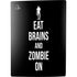 Eat Brains and Zombie On Black PS5 Digital Edition Bundle Skin