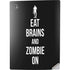 Eat Brains and Zombie On Black PS5 Digital Edition Console Skin