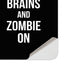 Eat Brains and Zombie On Black Surface Duo Skin