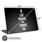Eat Brains and Zombie On Black Universal Laptop 12in (9.8 x 6.8in) Skin