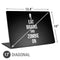 Eat Brains and Zombie On Black Universal Laptop 17in (13.8 x 10in) Skin