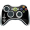 Eat Brains and Zombie On Black Xbox 360 Wireless Controller Skin