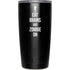 Eat Brains and Zombie On Black Yeti 20oz Tumbler Skin