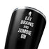 Eat Brains and Zombie On Black Yeti 20oz Tumbler Skin