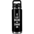 Eat Brains and Zombie On Black YETI Rambler 26oz Bottle Skin