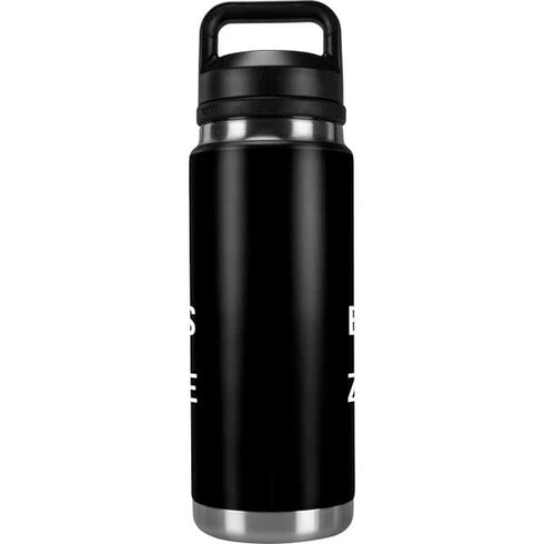 Eat Brains and Zombie On Black YETI Rambler 26oz Bottle Skin