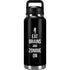 Eat Brains and Zombie On Black YETI Rambler 36oz Bottle Skin