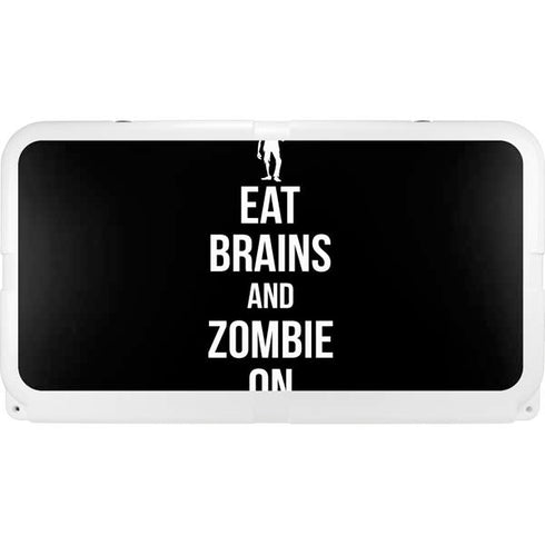 Eat Brains and Zombie On Black YETI Tundra 75 Hard Cooler Skin