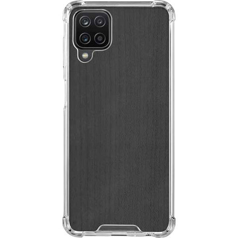 Ebony Wood Galaxy A12 Clear Case