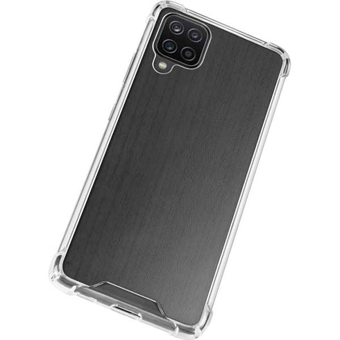 Ebony Wood Galaxy A12 Clear Case