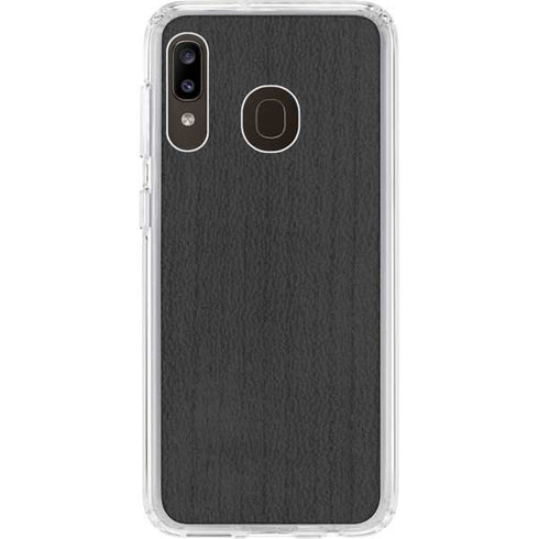 Ebony Wood Galaxy A20 Clear Case