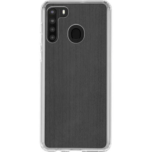 Ebony Wood Galaxy A21 Clear Case