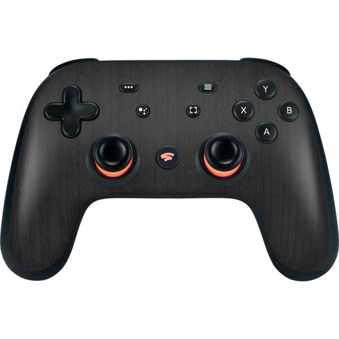 Ebony Wood Google Stadia Controller Skin