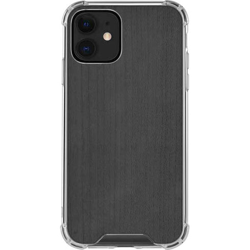 Ebony Wood iPhone 12 Clear Case