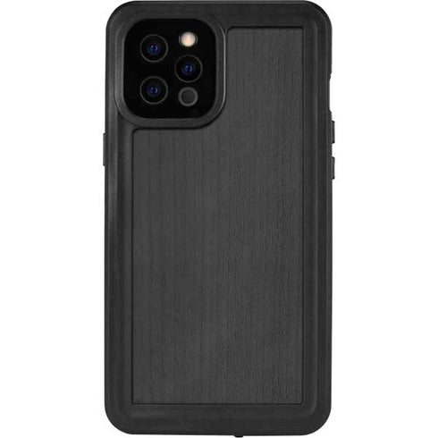 Ebony Wood iPhone 12 Pro Max Waterproof Case