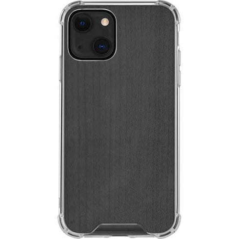 Ebony Wood iPhone 14 Plus Clear Case