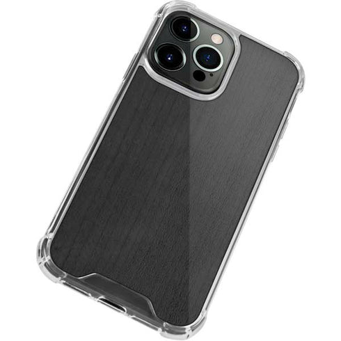 Ebony Wood iPhone 15 Pro Clear Case