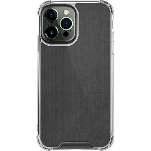 Ebony Wood iPhone 14 Pro Max Clear Case
