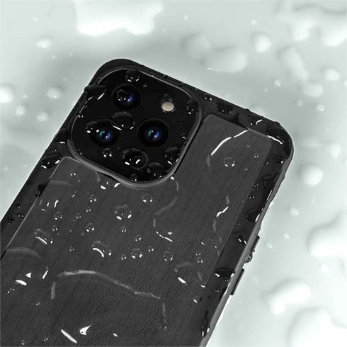 Ebony Wood iPhone 14 Pro Max Waterproof Case