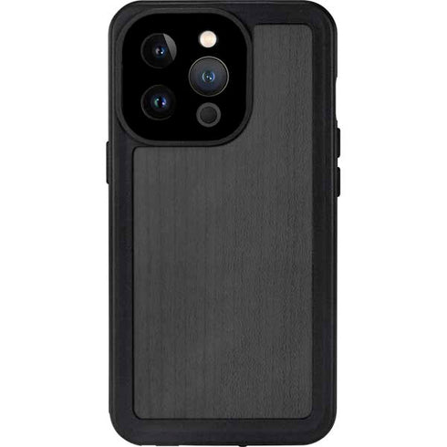 Ebony Wood iPhone 14 Pro Waterproof Case