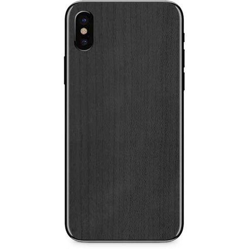 Ebony Wood iPhone X Skin