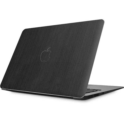 Ebony Wood Apple MacBook Skin