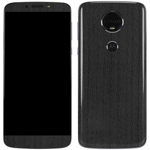 Ebony Wood Moto E5 Plus Skin