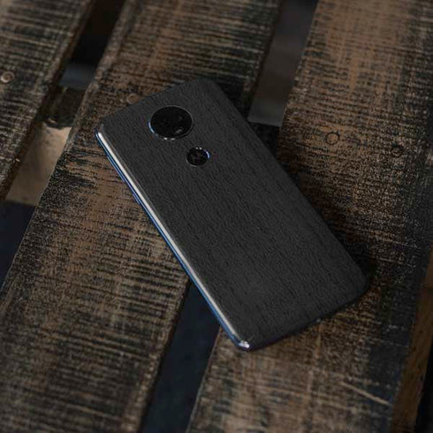 Ebony Wood Moto E5 Plus Skin