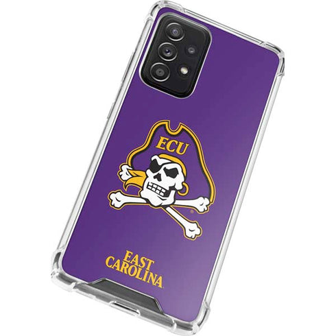 East Carolina University ECU Pirates Galaxy A72 5G Clear Case