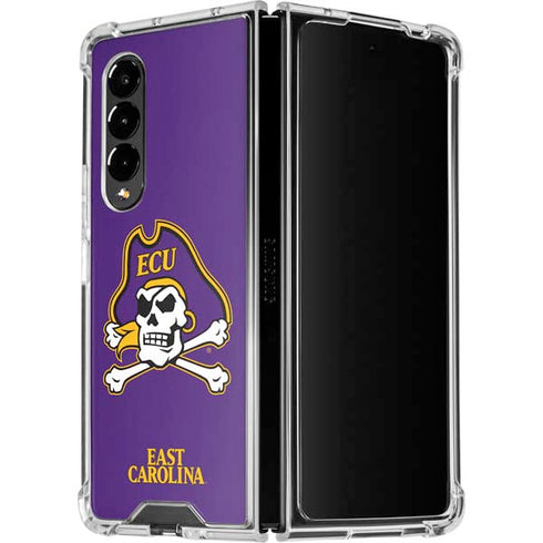 East Carolina University ECU Pirates Galaxy Z Fold4 5G Clear Case
