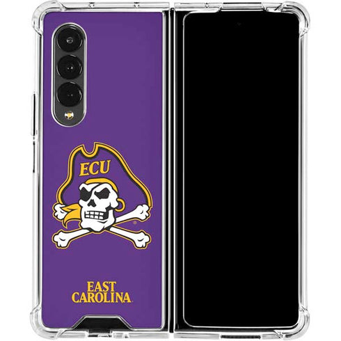 East Carolina University ECU Pirates Galaxy Z Fold4 5G Clear Case