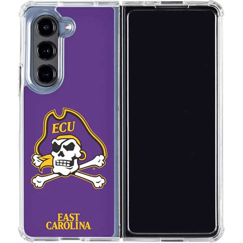 East Carolina University ECU Pirates Galaxy Z Fold5 5G Clear Case