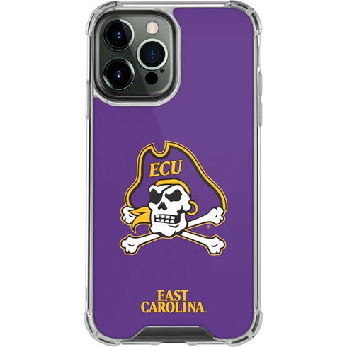 East Carolina University ECU Pirates iPhone 13 Pro Max Clear Case