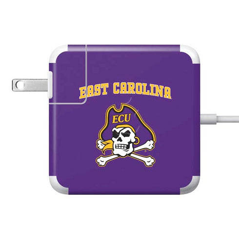 East Carolina University ECU Pirates Logo 85W Power Adapter (15 and 17 inch MacBook Pro Charger) Skin