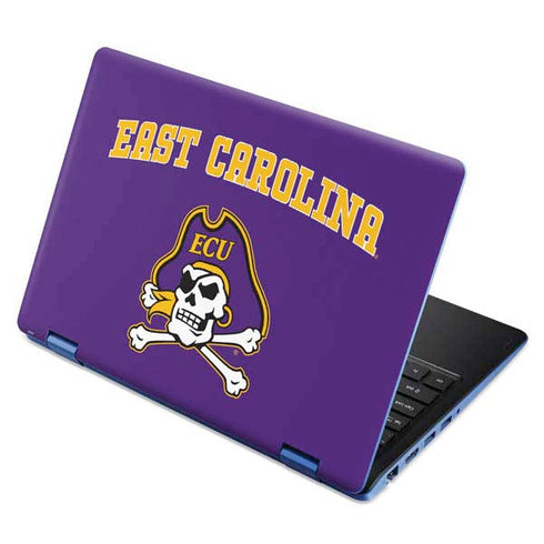 East Carolina University ECU Pirates Logo Aspire R11 11.6in Skin