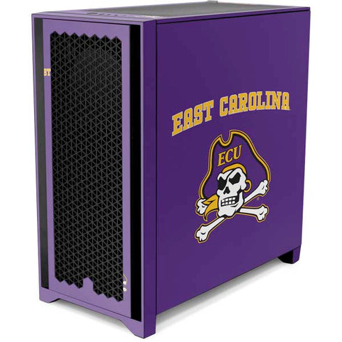 East Carolina University ECU Pirates Logo Corsair 4000D Tempered Glass Mid-Tower ATX Case Skin