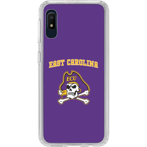 East Carolina University ECU Pirates Logo Galaxy A10e Clear Case