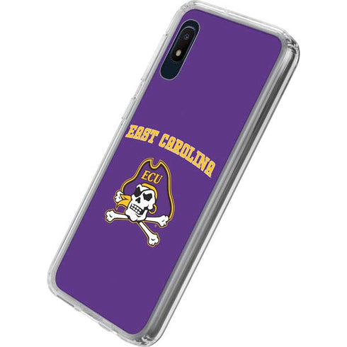 East Carolina University ECU Pirates Logo Galaxy A10e Clear Case