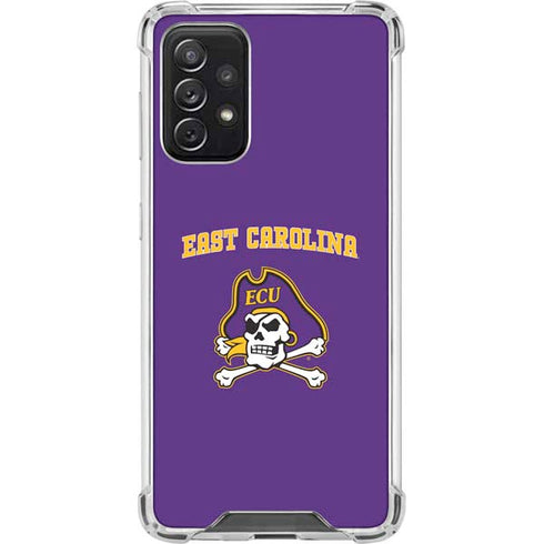 East Carolina University ECU Pirates Logo Galaxy A72 5G Clear Case