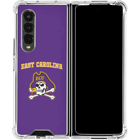 East Carolina University ECU Pirates Logo Galaxy Z Fold4 5G Clear Case