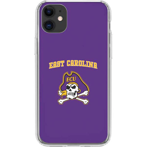 East Carolina University ECU Pirates Logo iPhone 11 Clear Case
