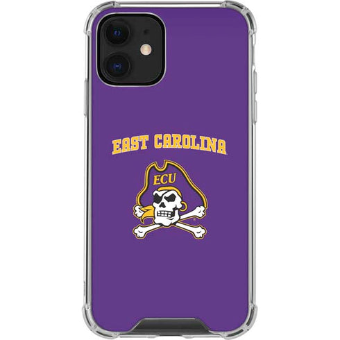 East Carolina University ECU Pirates Logo iPhone 12 Clear Case