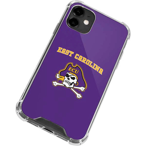 East Carolina University ECU Pirates Logo iPhone 12 Clear Case