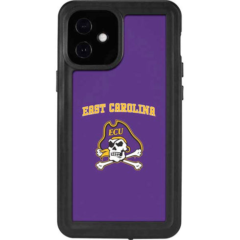 East Carolina University ECU Pirates Logo iPhone 12 Mini Waterproof Case