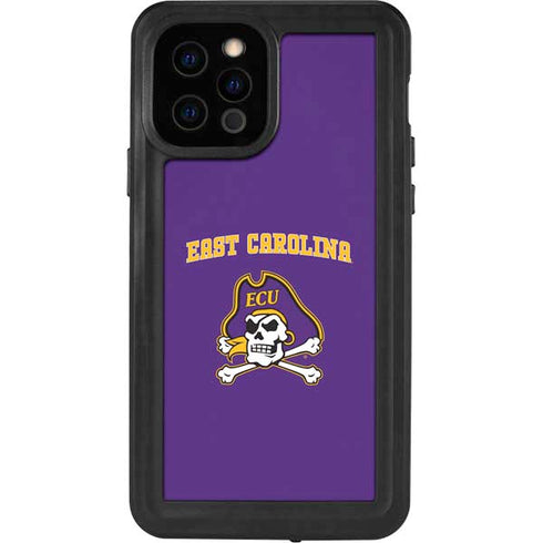East Carolina University ECU Pirates Logo iPhone 12 Pro Waterproof Case