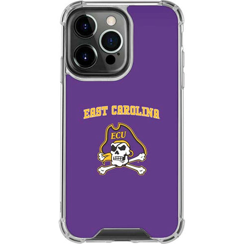 East Carolina University ECU Pirates Logo iPhone 13 Pro Clear Case